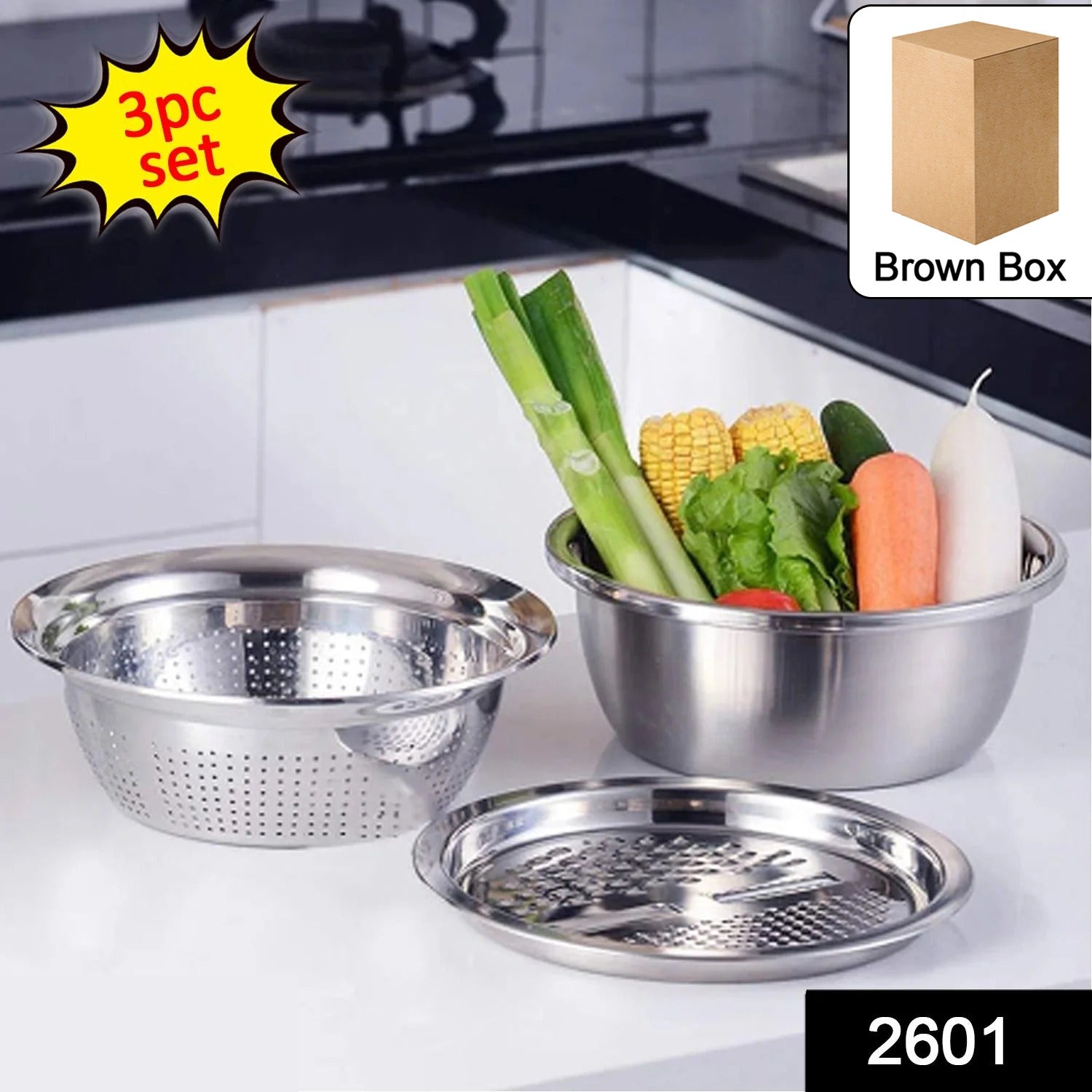 3 in 1 Kitchen Multipurpose Julienne Grater Salad Maker 3 in 1 Kitchen Multipurpose Julienne Grater Salad Maker